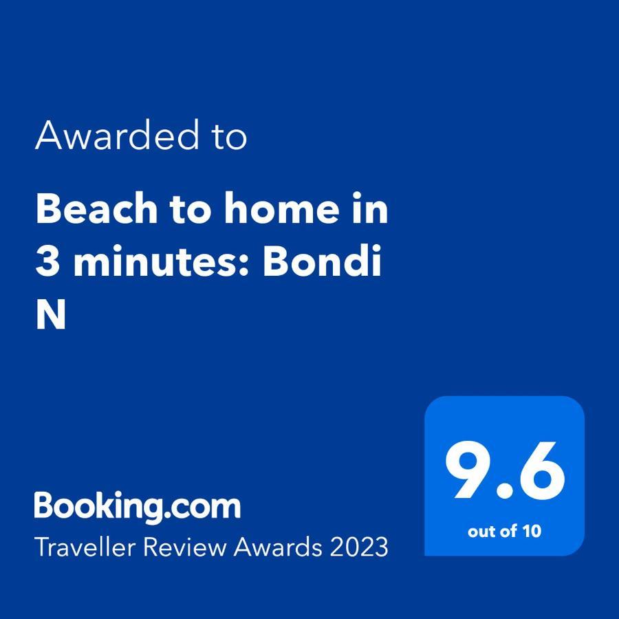 Beach To Home In 3 Minutes: Bondi N Sydney Exterior foto